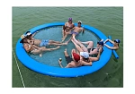 Фотография "PARTYCHILL" - надувная круглая платформа с сеткой для отдыха на воде из AIRDECK (DWF, DROP STITCH) ТаймТриал