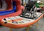 Фотография "SUP-ИНКЛЮЗИВ" - надувная САП доска (сапборд) с веслом для людей с ограниченными возможностями (инвалидов) из AIRDECK (DWF, DROP STITCH) ТаймТриал