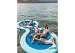 Фотография "MEGACHILL" - надувная фигурная платформа с сеткой для отдыха на воде из AIRDECK (DWF, DROP STITCH) ТаймТриал