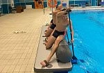 Фотография Надувной гребной тренажер для имитации гребли на рафте для занятий в бассейне из ПВХ (PVC) AIRDECK (DWF, DROP STITCH) ТаймТриал