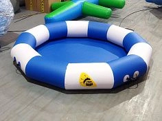 Фотография Надувной круглый  с надувным бортом бассейн для детей, взрослых из ПВХ (PVC) ТаймТриал
