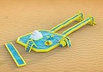 Фотография Надувной развлекательный комплекс «Аквапарк на берегу» из ПВХ (PVC) ТаймТриал